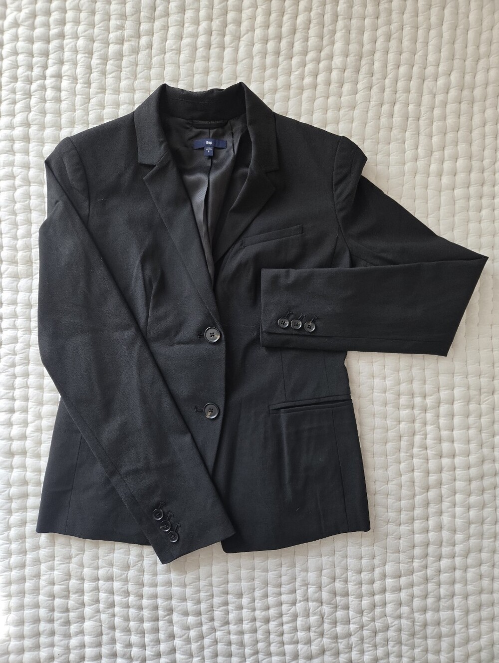 GAP Black Women's Two-Button Blazer Size 0